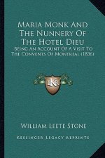 Maria Monk and the Nunnery of the Hotel Dieu: Being an Account of a Visit to the Convents of Montreal (1836)