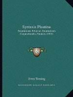 Syntaxis Plautina: Enuntiationes Relativae, Enuntiationes Conjunctionales, Parataxis (1892)