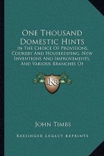 One Thousand Domestic Hints: In the Choice of Provisions, Cookery and Housekeeping, New Inventions and Improvements, and Various Branches of Househ