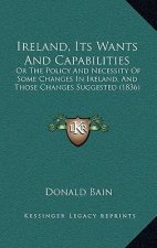 Ireland, Its Wants and Capabilities: Or the Policy and Necessity of Some Changes in Ireland, and Those Changes Suggested (1836)