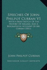 Speeches of John Philpot Curran V1: With a Brief Sketch of the History of Ireland, and a Biographical Account of Mr. Curran (1811)