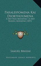 Paraleipomena Kai Diorthoumena: A Mit Nem Mondtak S a Mit Roszul Mondtak (1873)