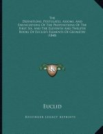The Definitions, Postulates, Axioms, And Enunciations Of The Propositions Of The First Six, And The Eleventh And Twelfth Books Of Euclid's Elements Of