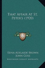 That Affair at St. Peter's (1920)