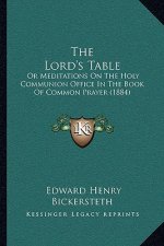 The Lord's Table: Or Meditations On The Holy Communion Office In The Book Of Common Prayer (1884)