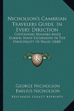 Nicholson's Cambrian Travelers Guide, In Every Direction: Containing Remarks Made During Many Excursions In The Principality Of Wales (1840)