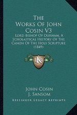 The Works Of John Cosin V3: Lord Bishop Of Durham, A Scholastical History Of The Canon Of The Holy Scripture (1849)