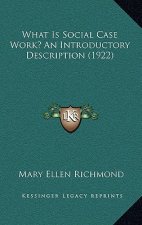What Is Social Case Work? an Introductory Description (1922)