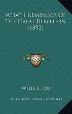 What I Remember of the Great Rebellion (1892)