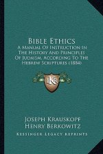 Bible Ethics: A Manual Of Instruction In The History And Principles Of Judaism, According To The Hebrew Scriptures (1884)