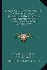 Aryan Philology, According To The Most Recent Researches, Glottologia Aria Recentissima: Remarks Historical And Critical (1879)