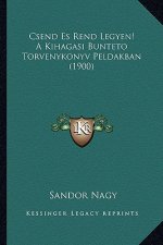 Csend Es Rend Legyen! A Kihagasi Bunteto Torvenykonyv Peldakban (1900)