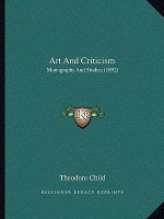 Art And Criticism: Monographs And Studies (1892)