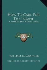 How To Care For The Insane: A Manual For Nurses (1886)
