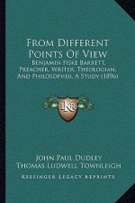 From Different Points Of View: Benjamin Fiske Barrett, Preacher, Writer, Theologian, And Philosopher, A Study (1896)