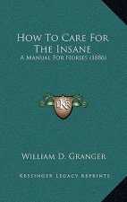 How To Care For The Insane: A Manual For Nurses (1886)