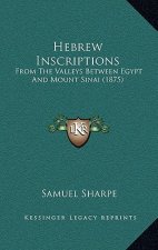 Hebrew Inscriptions: From The Valleys Between Egypt And Mount Sinai (1875)