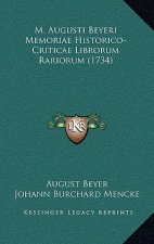 M. Augusti Beyeri Memoriae Historico-Criticae Librorum Rariorum (1734)