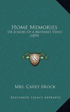 Home Memories: Or Echoes Of A Mother's Voice (1859)