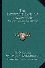 The Intuitive Basis Of Knowledge: An Epistemological Inquiry (1919)
