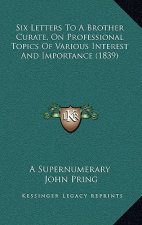 Six Letters To A Brother Curate, On Professional Topics Of Various Interest And Importance (1839)
