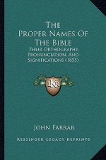The Proper Names Of The Bible: Their Orthography, Pronunciation, And Significations (1855)