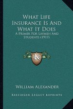 What Life Insurance Is And What It Does: A Primer For Laymen And Students (1917)