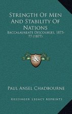 Strength Of Men And Stability Of Nations: Baccalaureate Discourses, 1873-77 (1877)