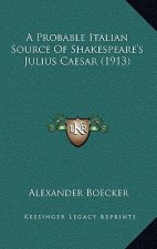 A Probable Italian Source Of Shakespeare's Julius Caesar (1913)