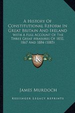 A History Of Constitutional Reform In Great Britain And Ireland: With A Full Account Of The Three Great Measures Of 1832, 1867 And 1884 (1885)