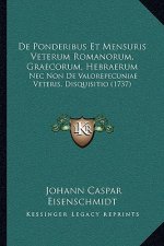 De Ponderibus Et Mensuris Veterum Romanorum, Graecorum, Hebraerum: Nec Non De Valorepecuniae Veteris, Disquisitio (1737)
