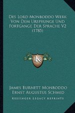 Des Lord Monboddo Werk Von Dem Ursprunge Und Fortgange Der Sprache V2 (1785)