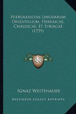 Hierolexicon Linguarum Orientalium, Hebraicae, Chaldicae, Et Syriacae (1759)