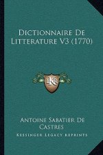 Dictionnaire De Litterature V3 (1770)