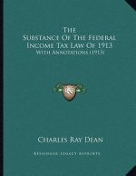 The Substance Of The Federal Income Tax Law Of 1913: With Annotations (1913)