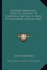 Modern Immersion Directly Opposed To Scriptural Baptism, In Reply To Alexander Carson (1842)