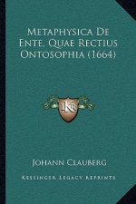 Metaphysica De Ente, Quae Rectius Ontosophia (1664)