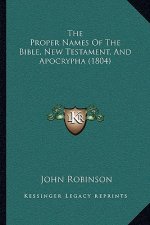 The Proper Names Of The Bible, New Testament, And Apocrypha (1804)