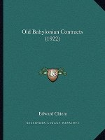 Old Babylonian Contracts (1922)