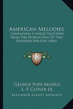 American Melodies: Containing A Single Selection From The Production Of Two Hundred Writers (1841)