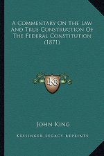 A Commentary On The Law And True Construction Of The Federal Constitution (1871)