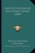 Law Of Childhood And Other Papers (1889)