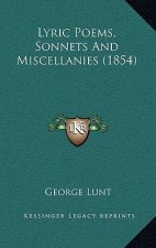 Lyric Poems, Sonnets And Miscellanies (1854)