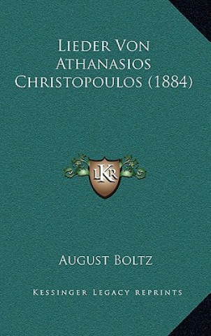 Lieder Von Athanasios Christopoulos (1884)