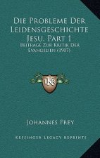 Die Probleme Der Leidensgeschichte Jesu, Part 1: Beitrage Zur Kritik Der Evangelien (1907)