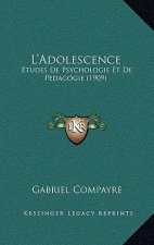 L'Adolescence: Etudes De Psychologie Et De Pedagogie (1909)