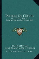 Defense De L'Usure: Ou Lettres Sur Les Inconvenients Des Lois (1828)