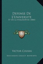 Defense De L'Universite: Et De La Philosophie (1844)