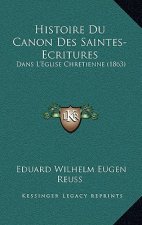 Histoire Du Canon Des Saintes-Ecritures: Dans L'Eglise Chretienne (1863)