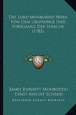Des Lord Monboddo Werk Von Dem Ursprunge Und Fortgange Der Sprache (1785)